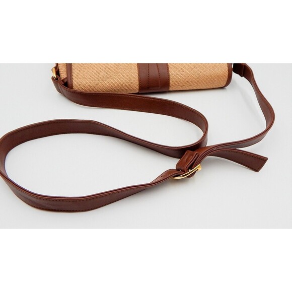 Etienne Aigner Woven Envelope Style Handbag Shoulder Bag Purse Faux Leather Tag - Picture 13 of 14